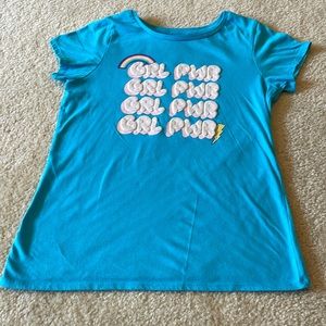 “Girl Power” Blue Shirt
